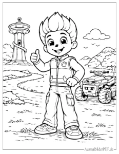 Paw Patrol Ryder Malvorlage