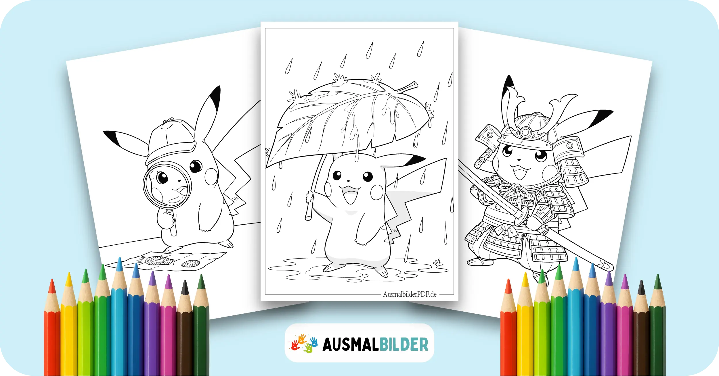 Pikachu Ausmalbilder kostenlose Malvorlagen zum Ausdrucken für Kinder und Erwachsene