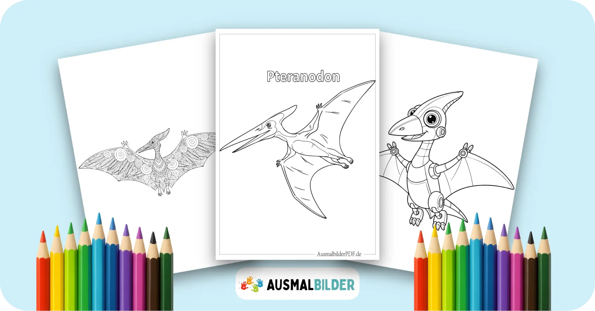 Pteranodon Ausmalbilder (Kostenlos Dino Malvorlage drucken) Pteranodon Ausmalbilder Dinosaurier kostenlose Malvorlagen zum Ausdrucken für Kinder und Erwachsene