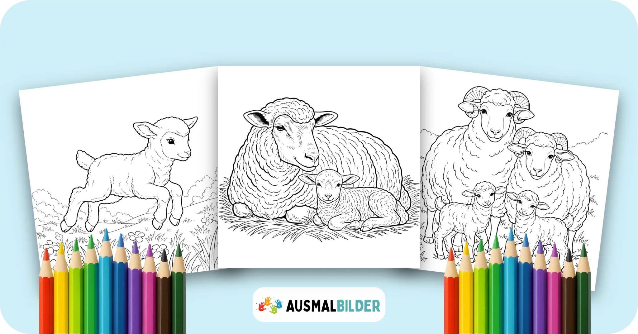 Schaf Ausmalbilder (Kostenlos Malvorlage zum Ausdrucken) Schaf Ausmalbilder kostenlose Malvorlagen zum Ausdrucken für Kinder und Erwachsene