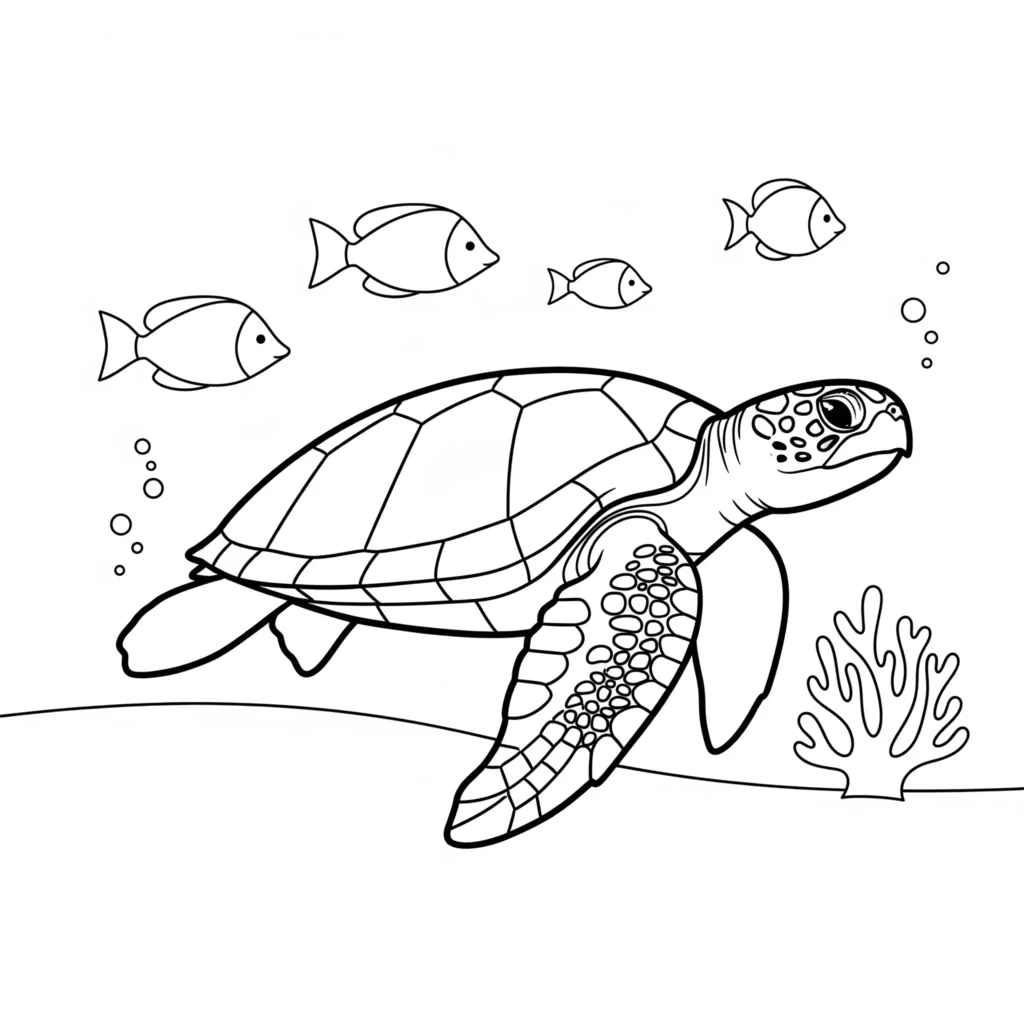 10+ Schildkröte Ausmalbilder (Gratis Malvorlage zum drucken) Dieses schildkröte ausmalbild zeigt eine freundliche Schildkröte mit klaren Linien und eignet sich gut für Kinder zum Ausmalen und Drucken zu Hause.