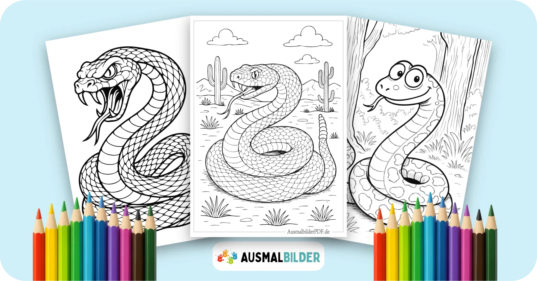 Schlange Ausmalbilder kostenlose Malvorlagen zum Ausdrucken für Kinder und Erwachsene