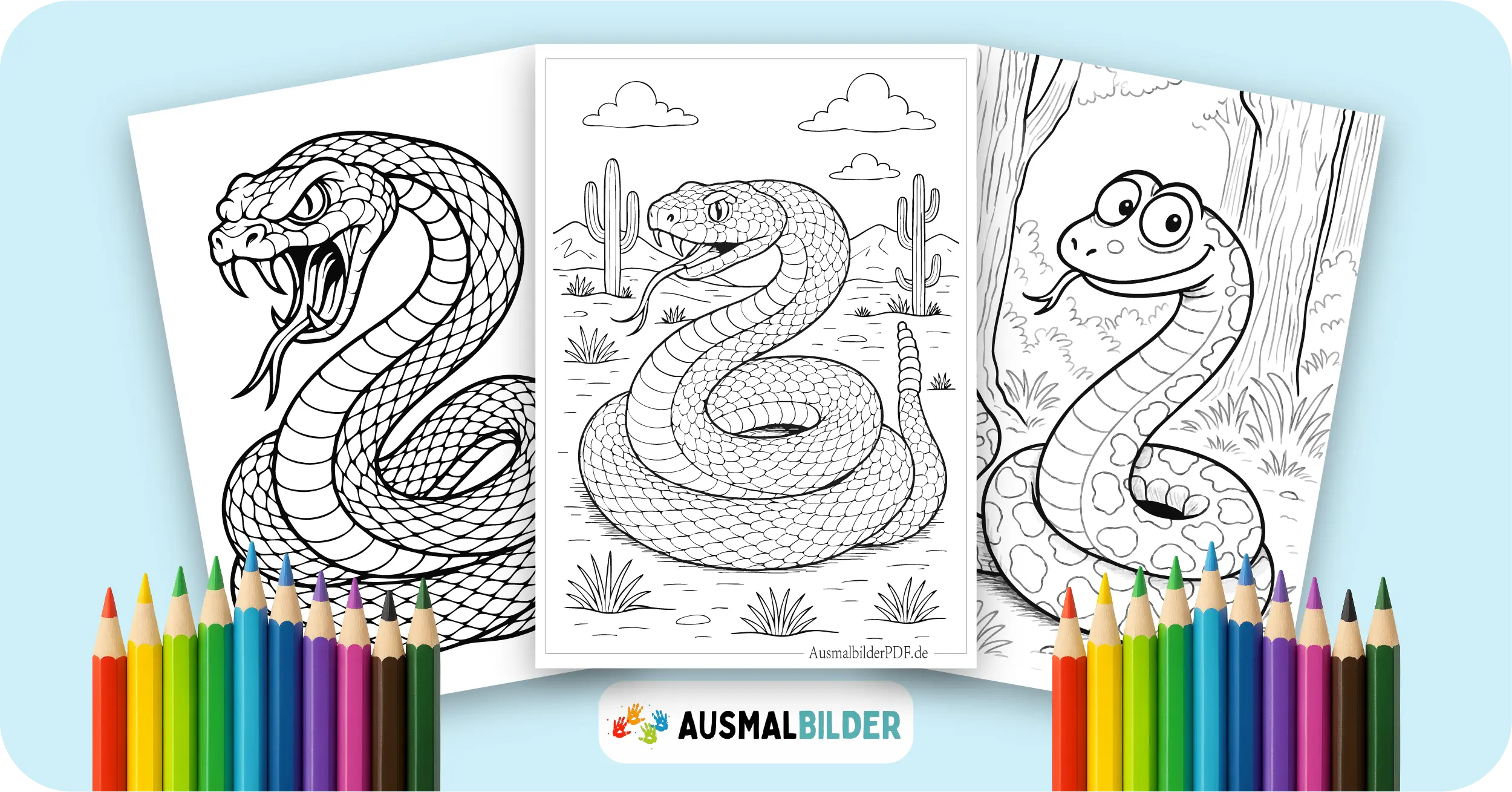 Schlange Ausmalbilder kostenlose Malvorlagen zum Ausdrucken für Kinder und Erwachsene