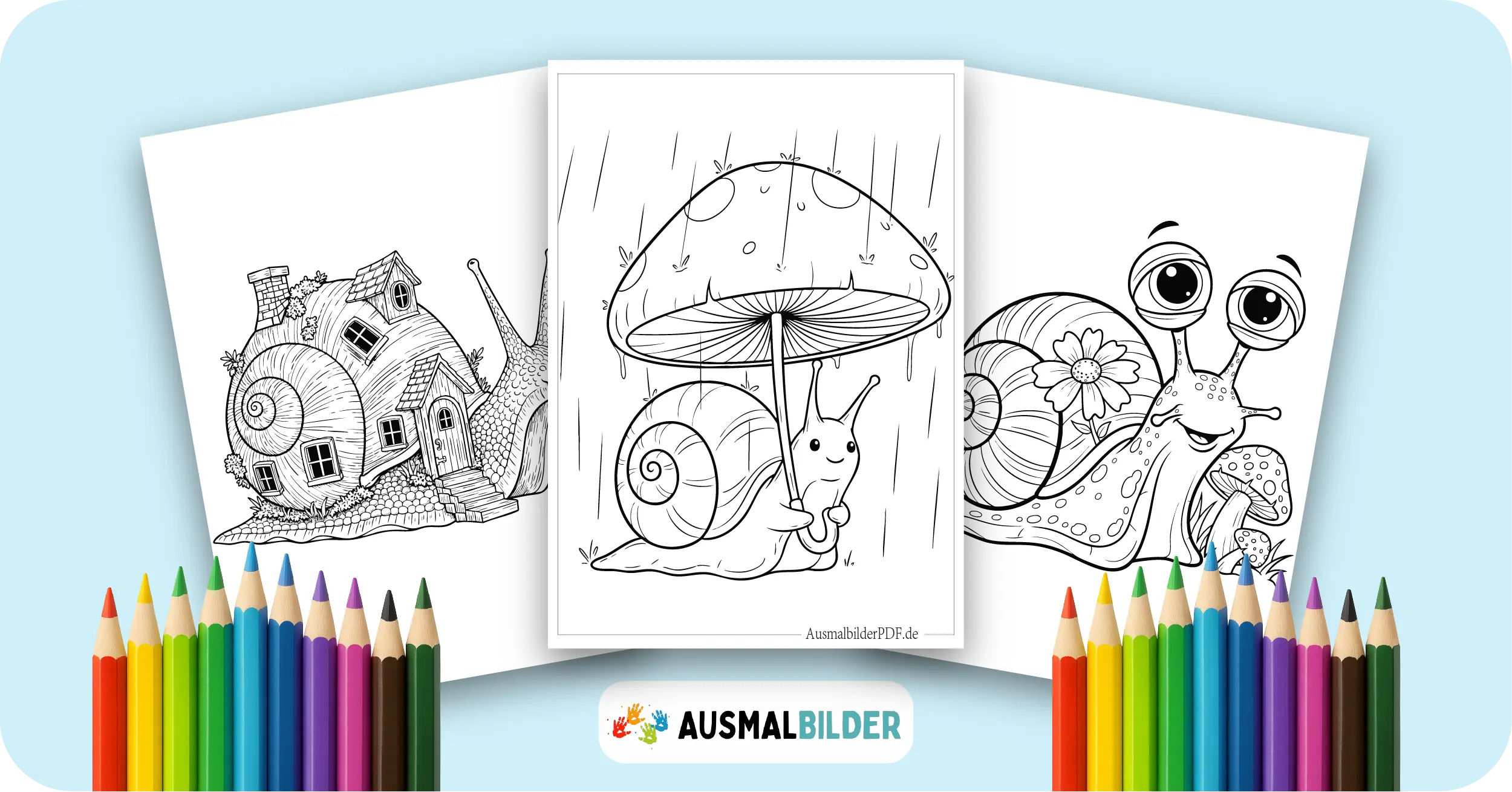 Schnecke Ausmalbilder kostenlose Malvorlagen zum Ausdrucken für Kinder und Erwachsene