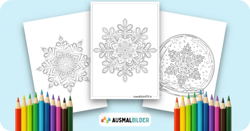 Schneeflocken Ausmalbilder (Winter Malvorlage zum drucken) Schneeflocken Ausmalbilder kostenlose Malvorlagen zum Ausdrucken für Kinder und Erwachsene