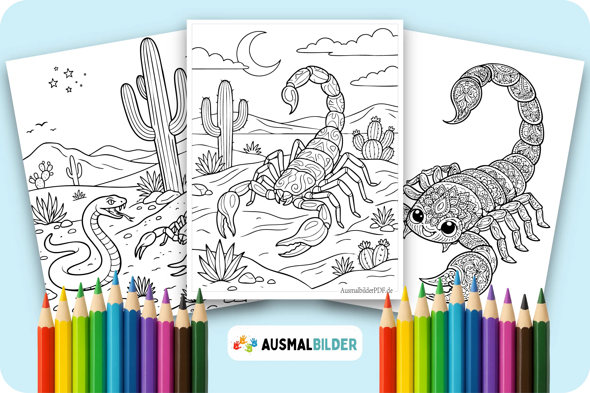 Skorpion Ausmalbilder (Kostenlos Malvorlagen zum Ausdrucken) Skorpion Ausmalbilder zum Ausdrucken für Kinder jeden Alters