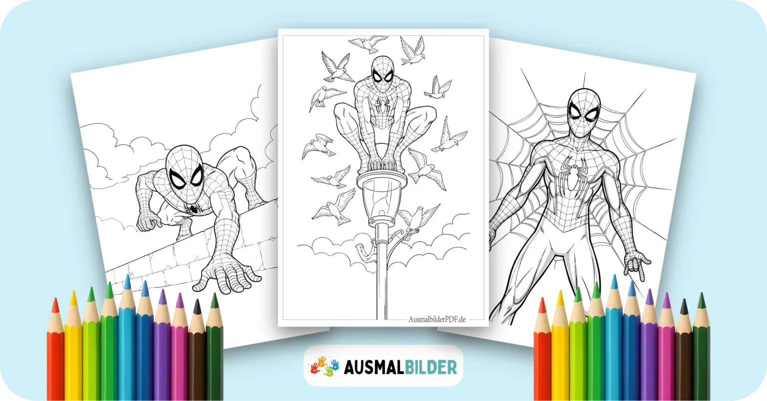 Spiderman Ausmalbilder kostenlose Malvorlagen zum Ausdrucken für Kinder und Erwachsene