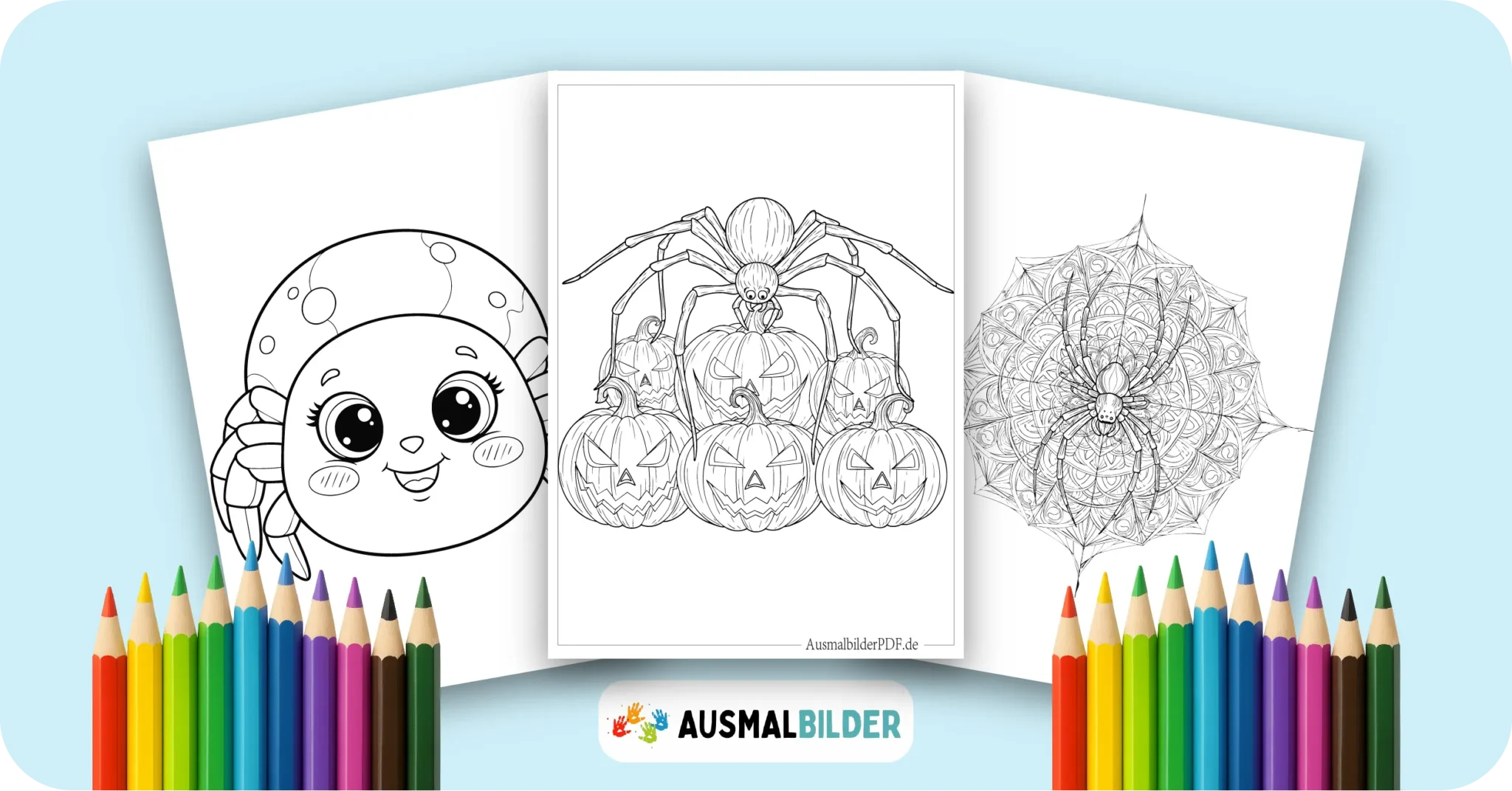 Spinne Ausmalbilder kostenlose Malvorlagen zum Ausdrucken für Kinder und Erwachsene