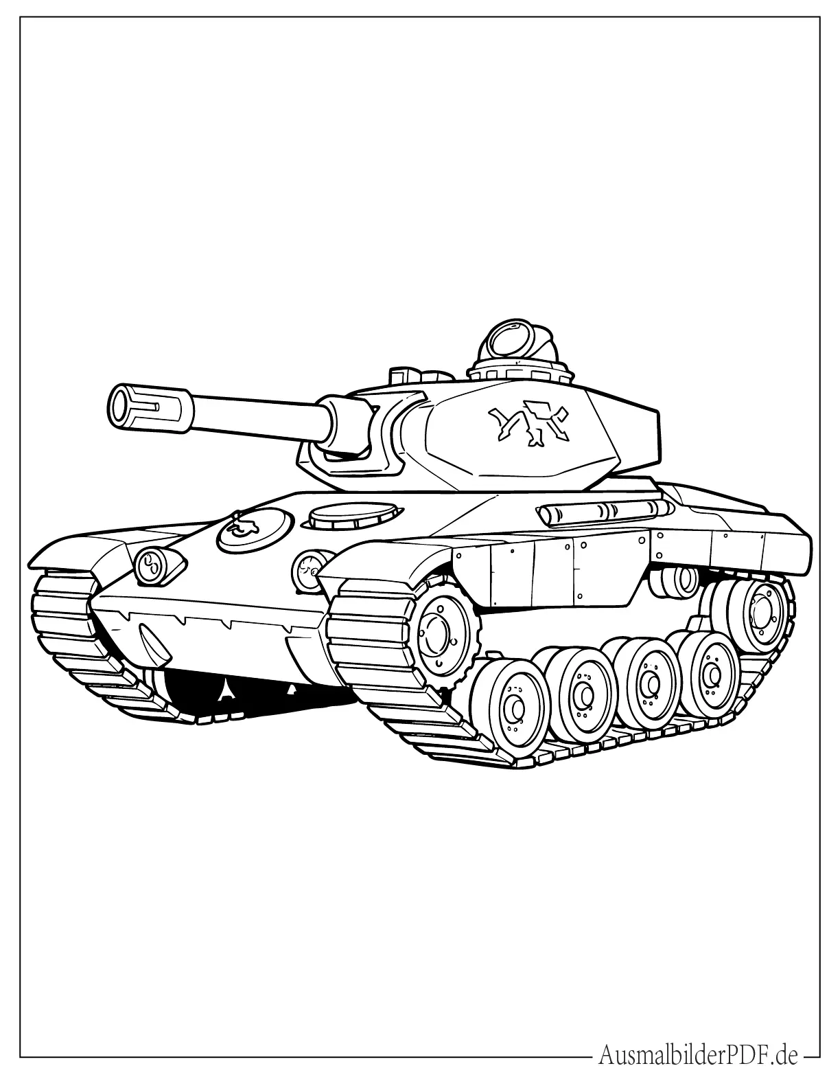 14 Panzer Ausmalbilder (Gratis Vorlagen zum Ausdrucken) Ausmalbild von einem Panzer aus Super Mario