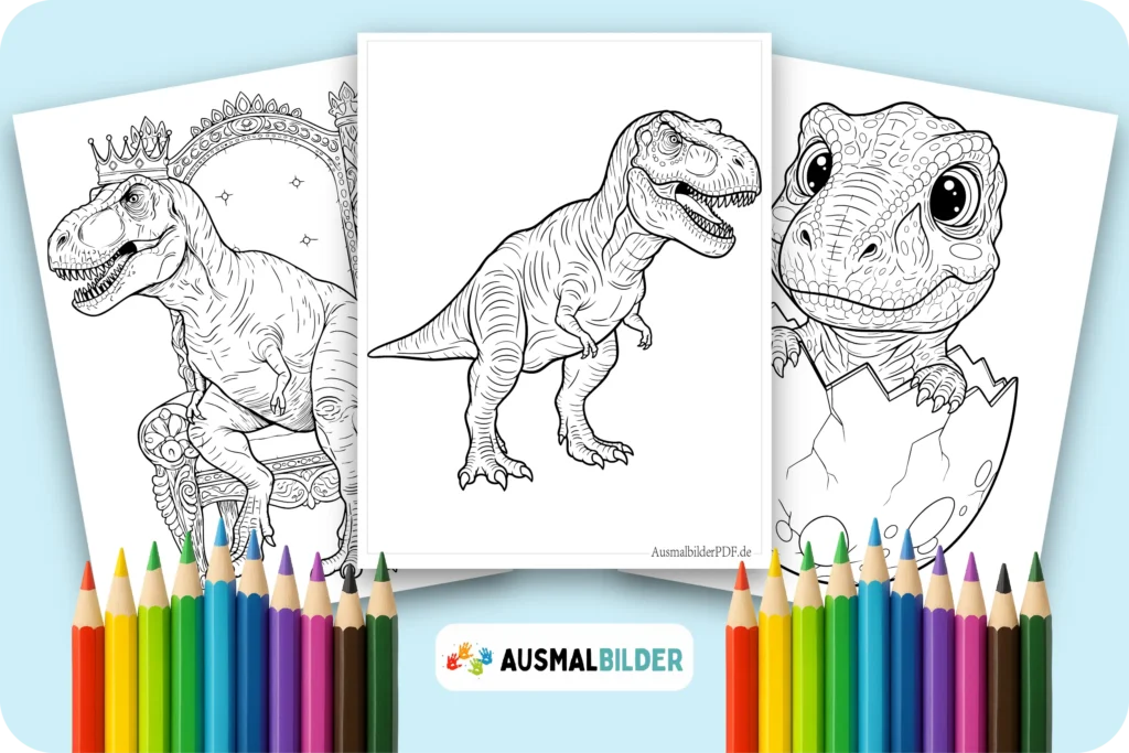 T-Rex Ausmalbilder zum ausdrucken