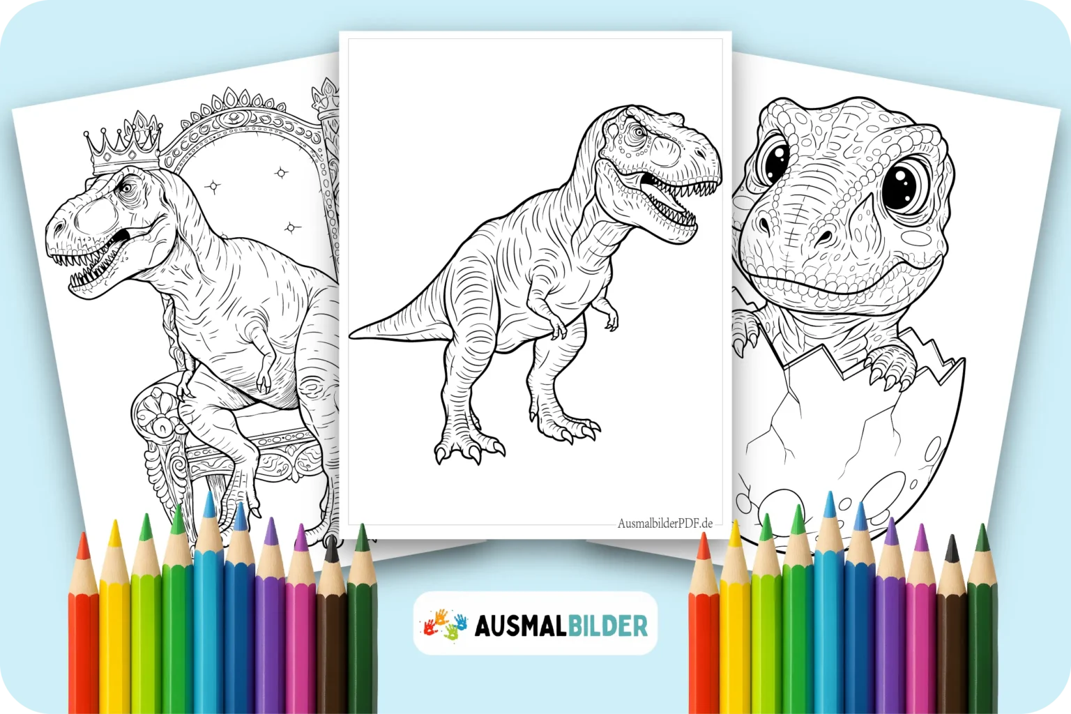 T-Rex Ausmalbilder zum ausdrucken