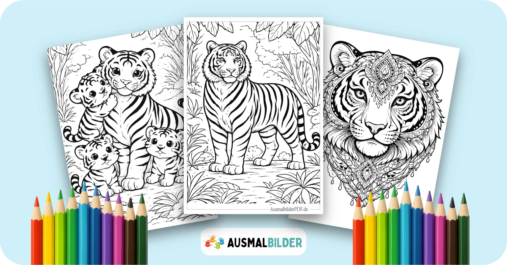 10+ Tiger Ausmalbilder (Gratis Malvorlage PDF zum drucken) Tiger Ausmalbilder kostenlose Malvorlagen zum Ausdrucken für Kinder und Erwachsene