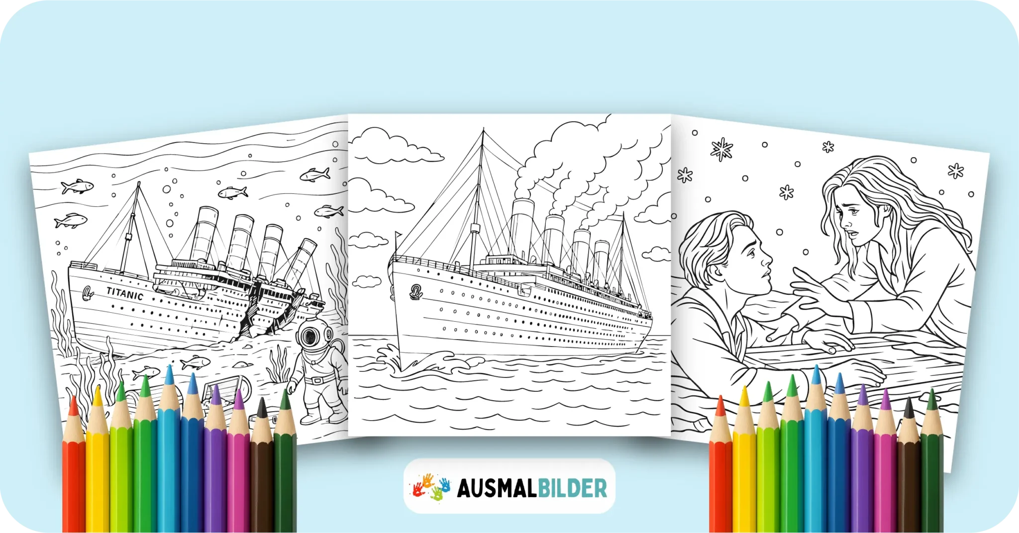14 Titanic Ausmalbilder (Kostenlose Malvorlage zum Ausdrucken) Titanic Ausmalbilder kostenlose Malvorlagen zum Ausdrucken für Kinder und Erwachsene