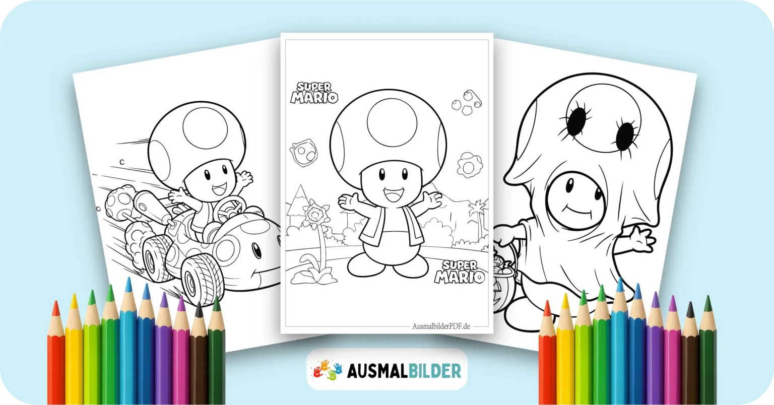 Toad Ausmalbilder kostenlose Malvorlagen zum Ausdrucken für Kinder und Erwachsene