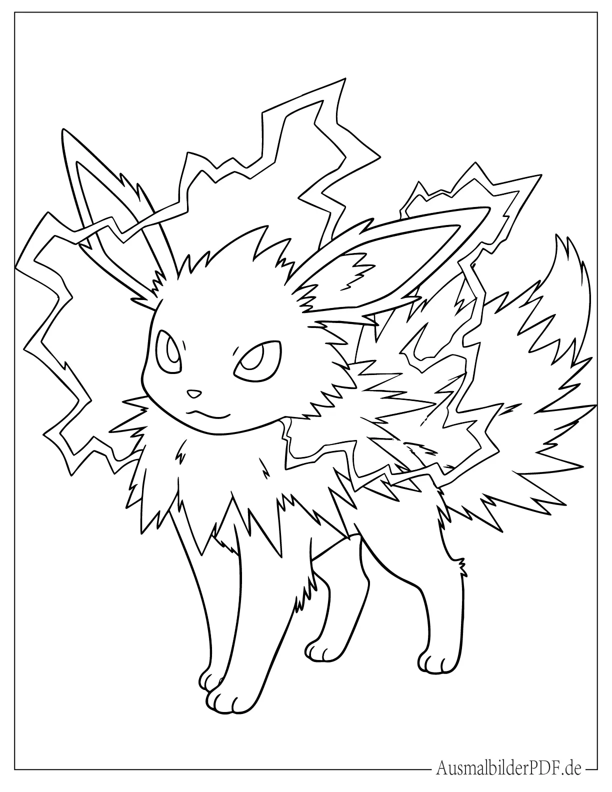 Blitza Evoli Blitzform Malvorlage